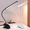 Lámpara de escritorio LED recargable con clip, luz de lectura para estudio y protección ocular