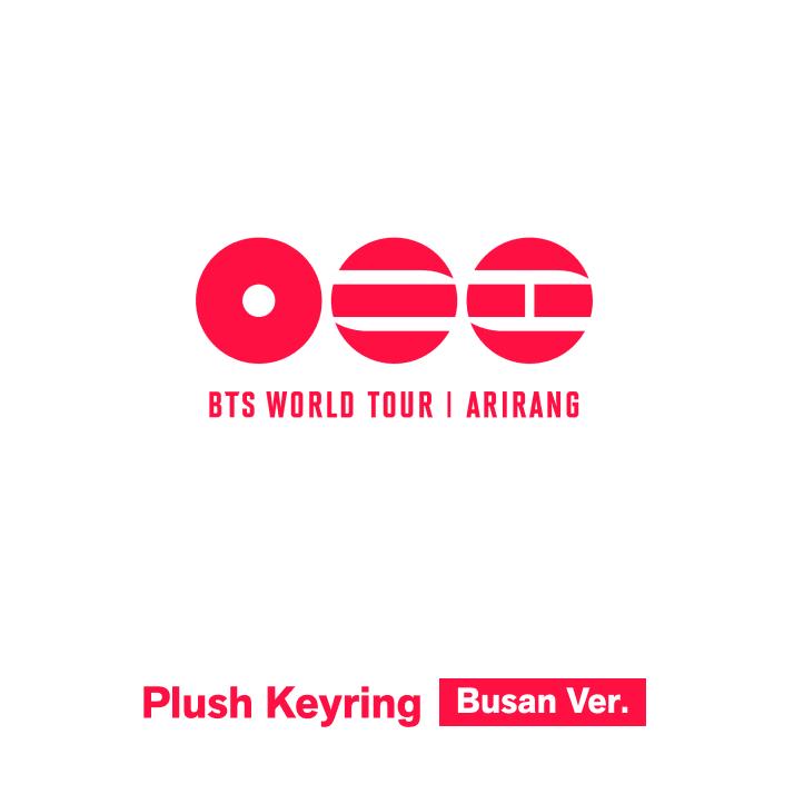 [PRE-ORDER] (BUSAN/LONDON) Plush Keyring BTS WORLD TOUR ARIRANG In PARIS MD