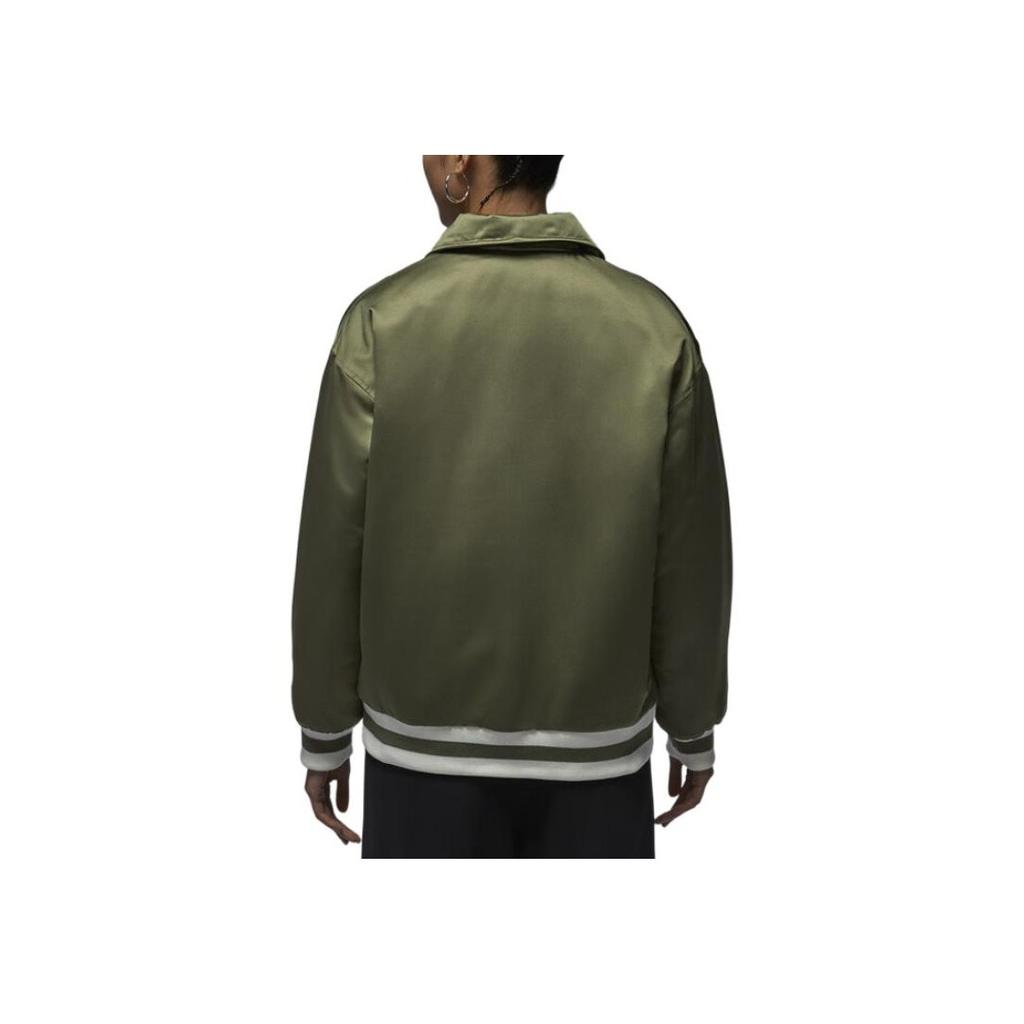 Jordan Fashionable Comfortable Versatile Polo Shirt Jacket Women Jacket Green FV7138-222