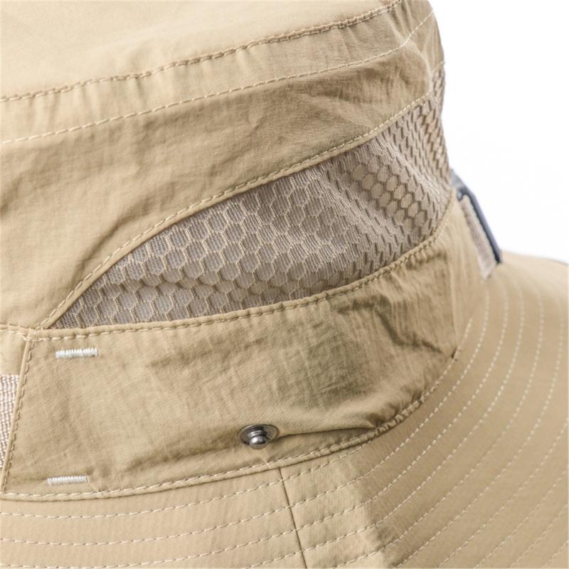 Breathable Fisherman Hat with Sun Protections Foldable Bucket Hat for Hiking and Camping Outdoor Activity Headwear