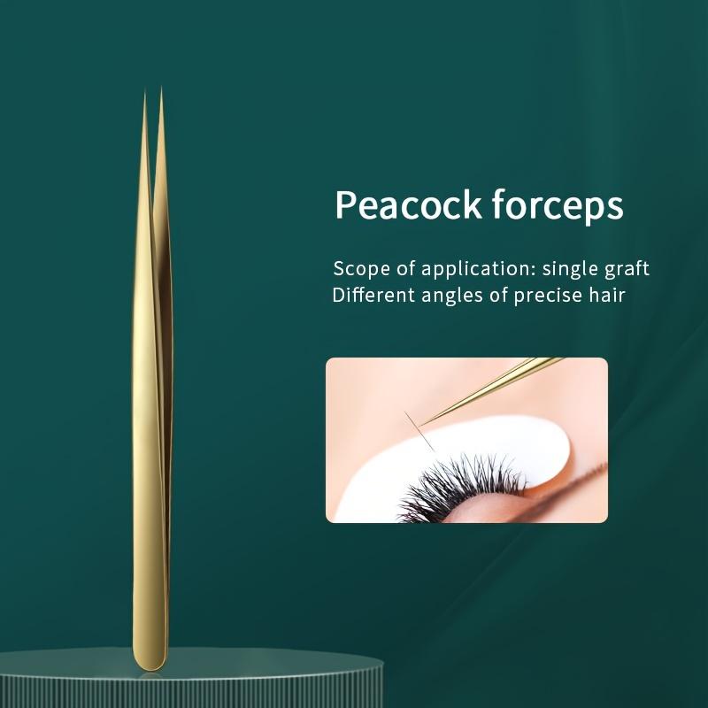 Eyelash Extension Tweezers Makeup Stainless Steel Eyelash 3D Accurate Clip Makeup Tools Nail Art Accessories