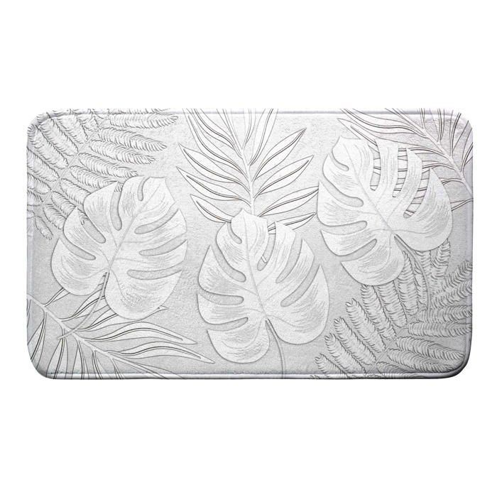 Tapis de bain 45 x 75 cm Feuilles d ambre
