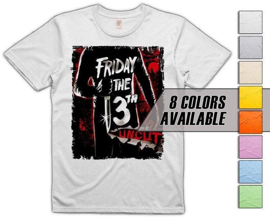 Friday the 13th V1 Men's T-Shirt All Sizes S-5XL 8 Colors Available