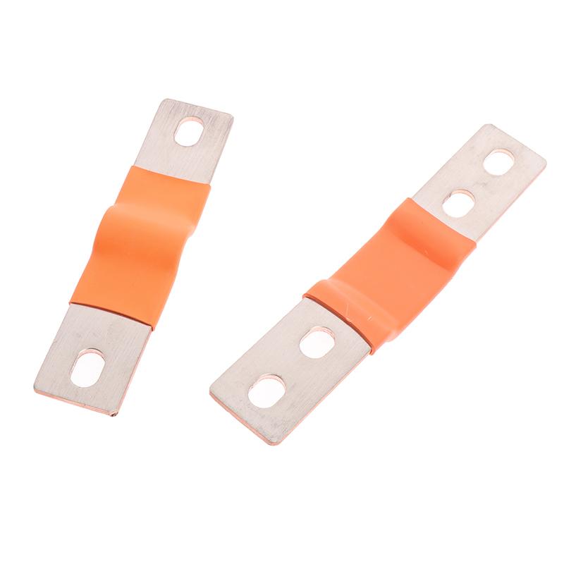 Flexible Busbar 300A 200A Bus Bar Copper Loose Protector With Isolation Battery Connector Conductive Band Elliptic