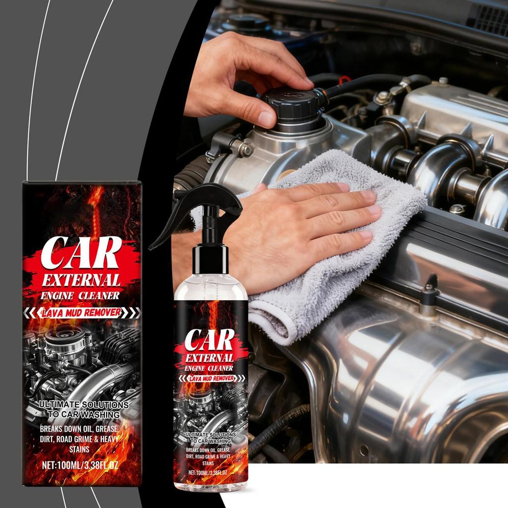 Engine Cleaner Spray 100ml Gentle Grime Degreaser Car Engine Cleaner For Trailer RV Truck Automotive Sedan Pickup Motorcycles