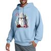 Men's Hooded Sweatshirt, Contrasting Color Sweatshirt, Sports   Casual Jacket