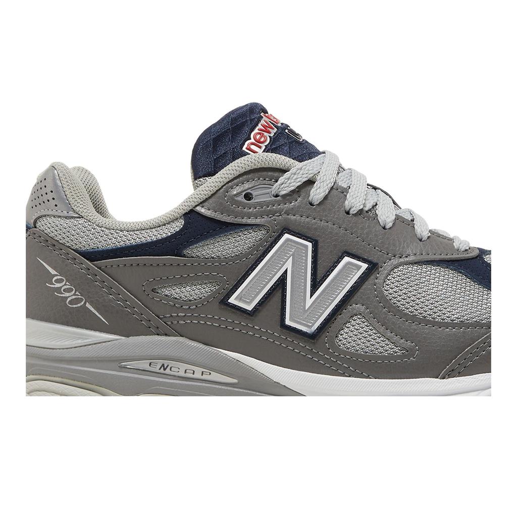 New Balance 990v3 Made In USA 'Elephant Grey' (Unisex) Elephant Grey / Navy Running Shoes M990GJ3