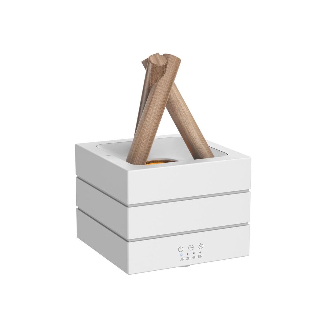 D5 Novelty Colorful Flame Night Light with Air Humidifier Atmosphere Bonfire Essential Oil Aroma Diffuser for Bedroom Desk Light