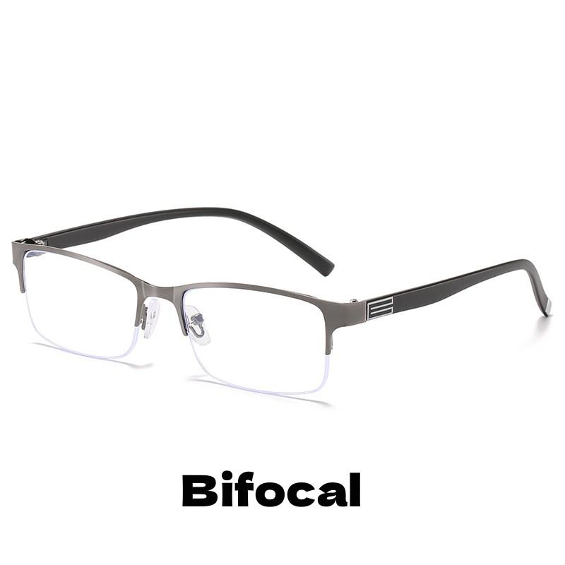 Mens Womens Bifocal Reading Glasses Progressive Anti Blue Light Eyewear Diopter +1 0 To +4 0 Business Eyeglasses