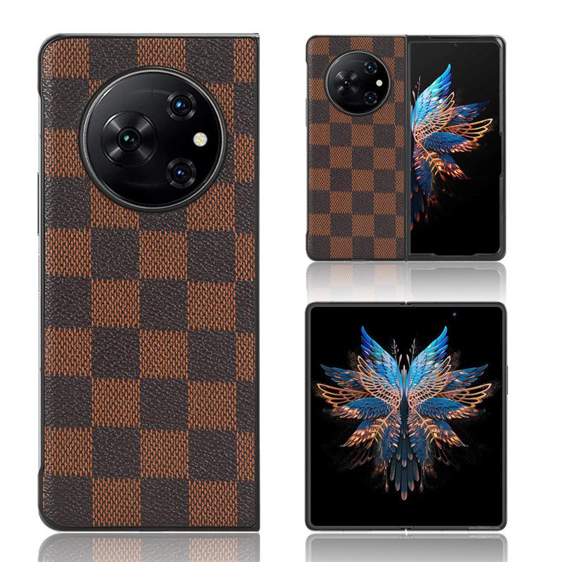 

Чехол для телефона, подходящий для Tecno Phantom V Fold Shockproog, защитный чехол от падения for Tecno Phantom V Fold коричневый