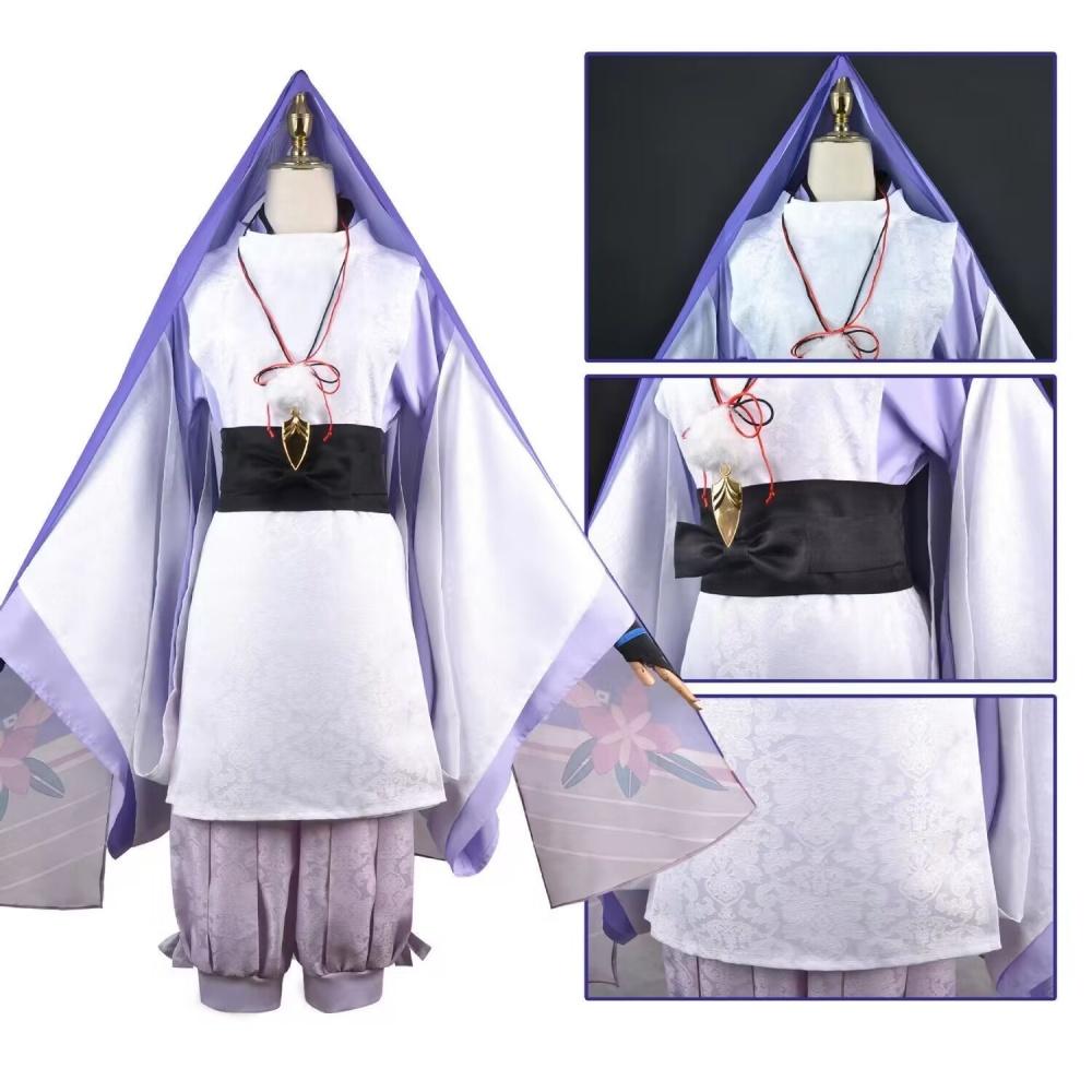 Wanderer Kabukimono Cosplay Game Costume Wig Halloween Party Set