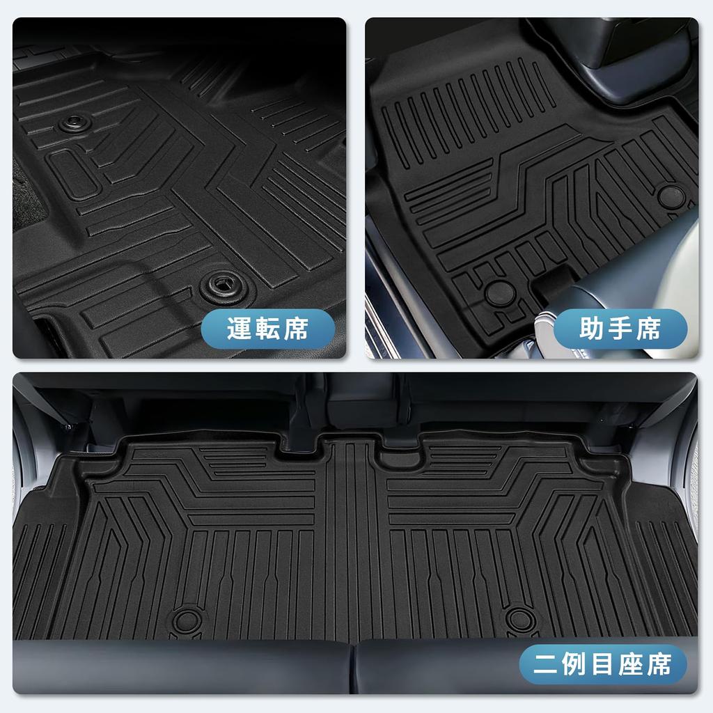 New JF5 JF6 Floor Specially Designed for NBOX 3D TPE Material Car Stain Easy To Car 3D Abrasion Waterproof Custom Protective Set JF5 N-BOX Mats,