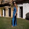 2024 Spring/Summer Sexy Deep V Sleeveless Backless Evening Dress for Women