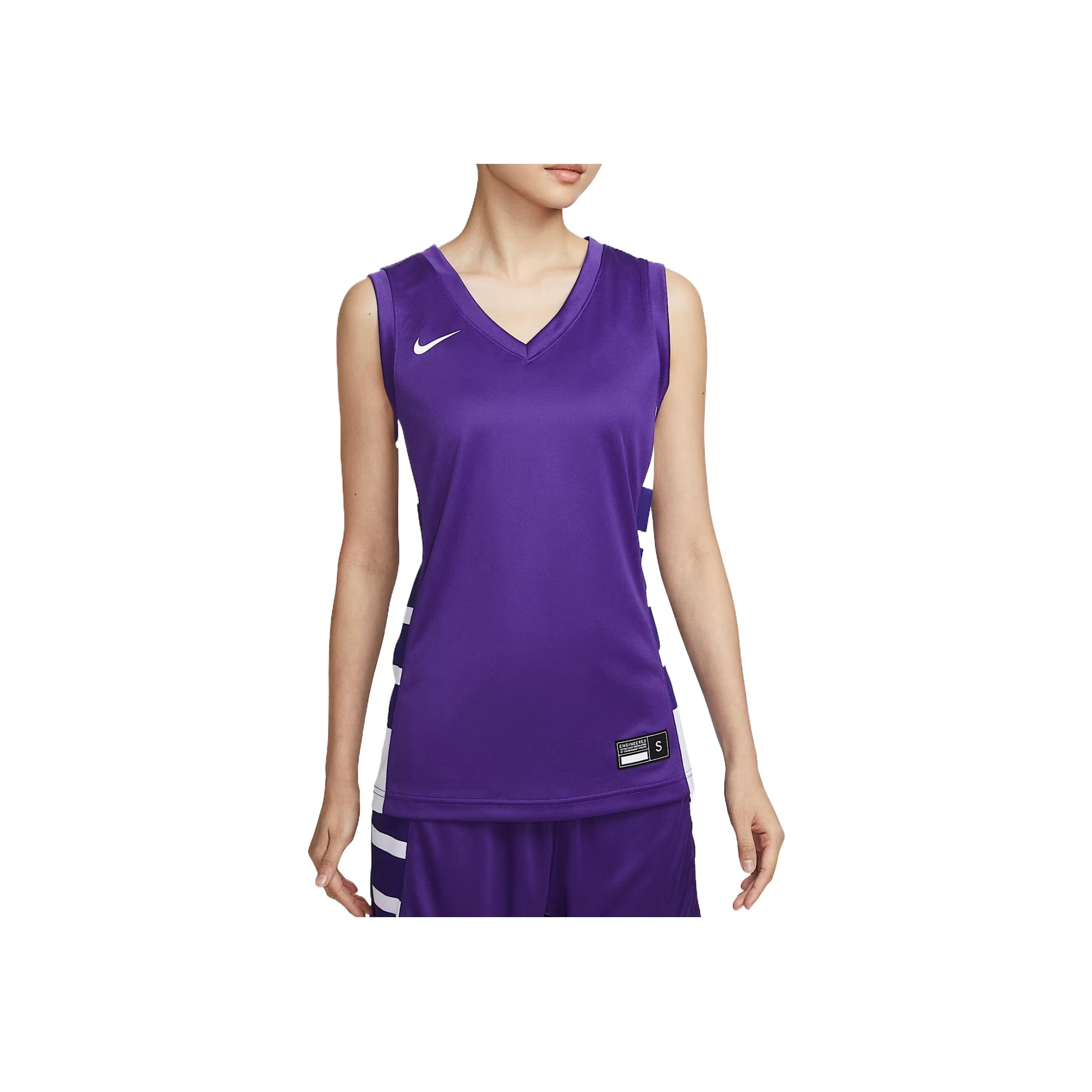 

Nike Dri-Fit Elite Power Comfortable Stylish Simple Versatile Round Neck Basketball Vest Women tops Team-Purple IM9814-520 XS