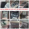 Window Lift / Handle Bowl / Head Lamp / Gear Shift Water Cup Cover Trim For BMW X1 iX1 U11 X2 iX2 U10  2024 2025 Accessories