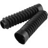 1 Pair Rubber Fork Cover Gaiters - Motorcycle Front Fork Cover Gaiters Boots Shock Damping Dust Cover 205 x 42mm (Black)