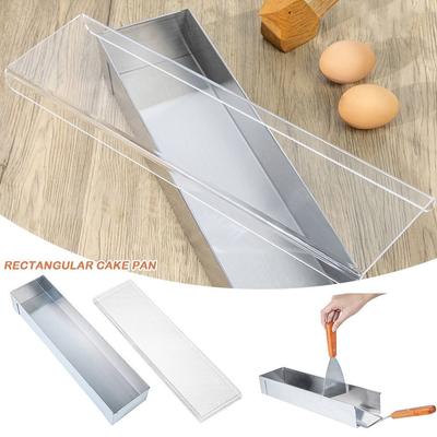 Rechthoekige Vorm Tiramisu Taartvorm Verwijderbare Bodem Professionele Gereedschappen Rechthoekige Taartvorm DIY Anti-aanbak Oppervlak Mousse Vorm