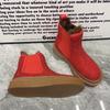 Winter Women Boots Warm Fur Snow Boots Antislip Platform Casual Ankel Boots Plus Size Fashion Rhinestone Women Cotton Shoes