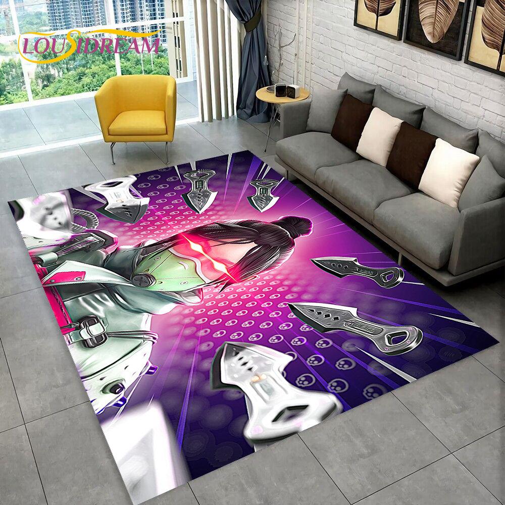 Apex Legends Game Gamer Cartoon Area Rug,Carpet Rug for Living Room Bedroom Sofa Doormat Decoration,kids Play Non-slip Floor Mat