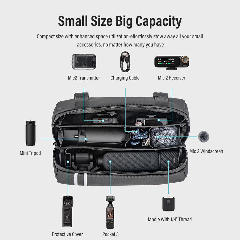 SOONPHO Portable Single-player Camera Set Bag For Osmo Pocket Gimbal Camera Pocket2 Pocket 3 Accessories Portable Suitcase