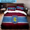 Football Villa Design 3PCS Print Bedding Set, Includes A Duvet Cover and Two Pillowcases for Bedroom, Dormitory, Suitable for All Seasons