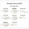 16-Piece Non-Stick Cookware Set with Detachable Handles