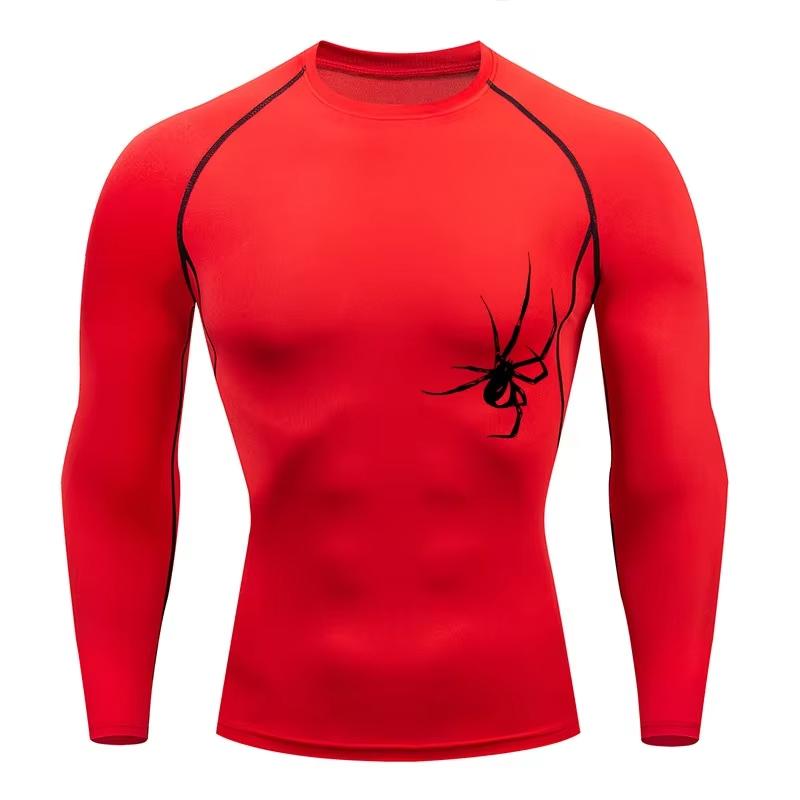 Men's T-shirt Men Running Sport T Shirt Men Compression Fitness Tops Tee Quick DryTight Training Gym Sport Running Shirts