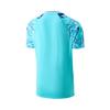 Li Ning Badminton Series Color Block V-Neck Comfortable Breathable Versatile Short Sleeve T-Shirt Mid Waist Shorts Casual Sports Set AATV015-3