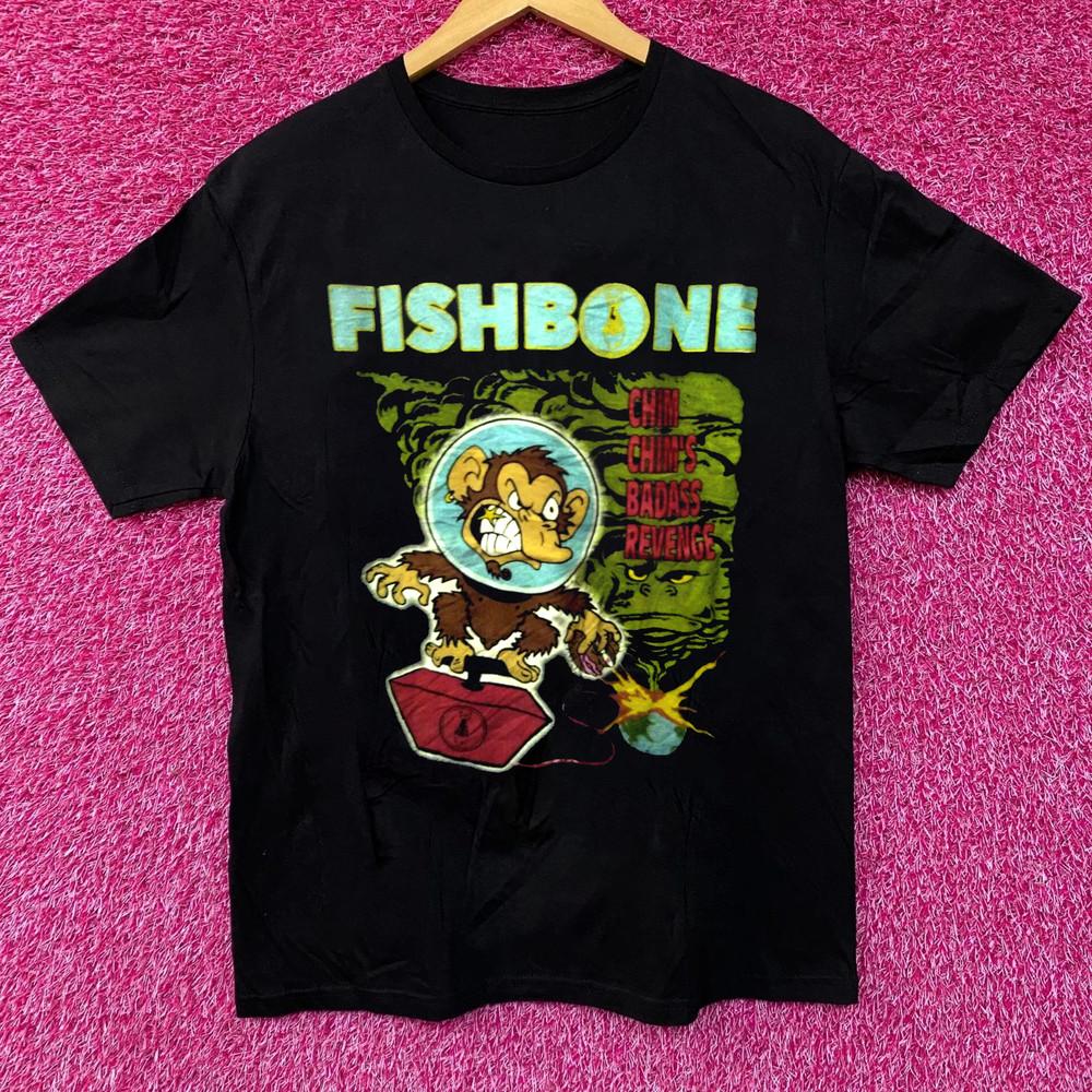 Vintage Fishbone Band On Tour Black S To 5XL Concert Shirt CK155 Unisex T-Shirt