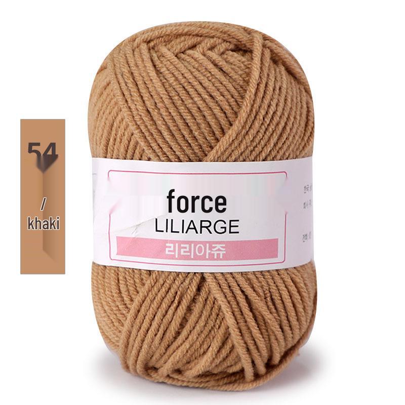 4-fädiges Milchbaumwollgarnknäuel für Mikro-Häkeln: DIY Strickpaket für Bouquet, Puppe und Hausschuhe