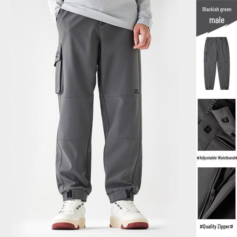 Camel Outdoor Fleece-Lined Softshell Cargo Pants