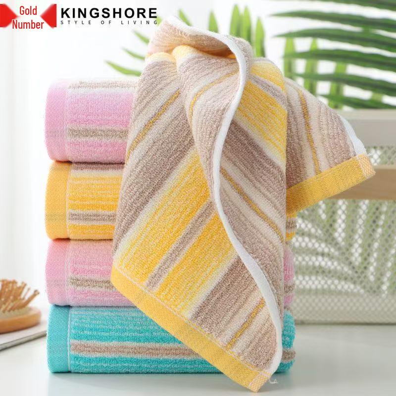 Gold Brand Genuine Cotton Towel - Soft, Absorbent & Quick-Drying for Adult Home Use (Model GA1085)