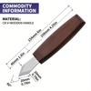 1PC Marking Knife Double Bevel Striking Knife Wooden Handle for Woodworking Carving and Marking