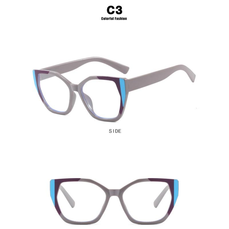 Women's Glasses, Fashionable Cat-eye Large-frame Glasses.