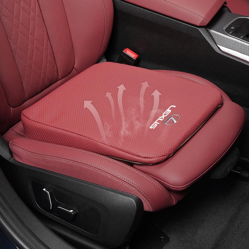 Tapis Souples pour Siège Auto Cuir Cœur en Coton à Mémoire Coussin Pour Lexus GS IS LS500h ES260 ES300h RX350h NX260 UX260 LM LC RZ450e TX RC