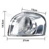 PMFC Front Bumper Corner Light Side Light Turn Signal Light Fog Light Without Bulb For Volvo S80 1999-2006 30655423 30655422