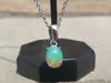 Natural Opal Pendant,Gemstone Silver Pendant,925 Sterling Silver Jewelry