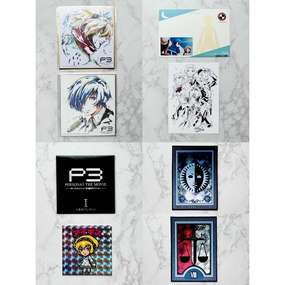 Использованная цветная открытка-постер Persona 3 the Movie Super P3 Стикер-карта