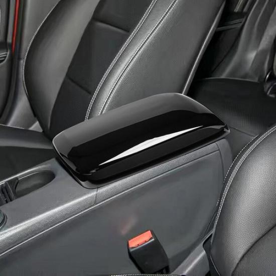 Bright Black Car Central Armrest Box Cover Case For Benz A B CLA GLA 2015-