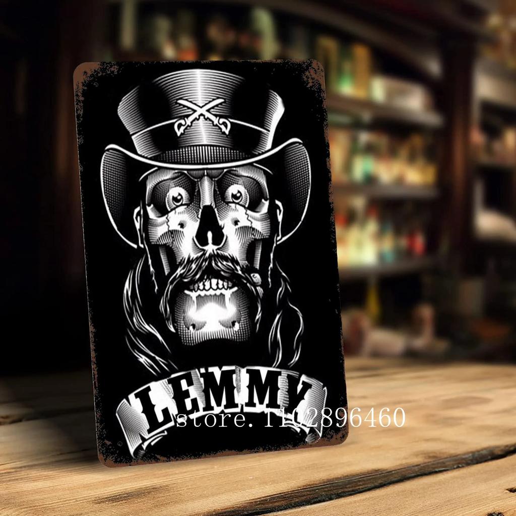 Lemmy kilmister Metallschilder & Schilder Wanddeko Vintage Blechschilder Captain Metall Poster Dekor für Bar Pub Club Wanddekoration