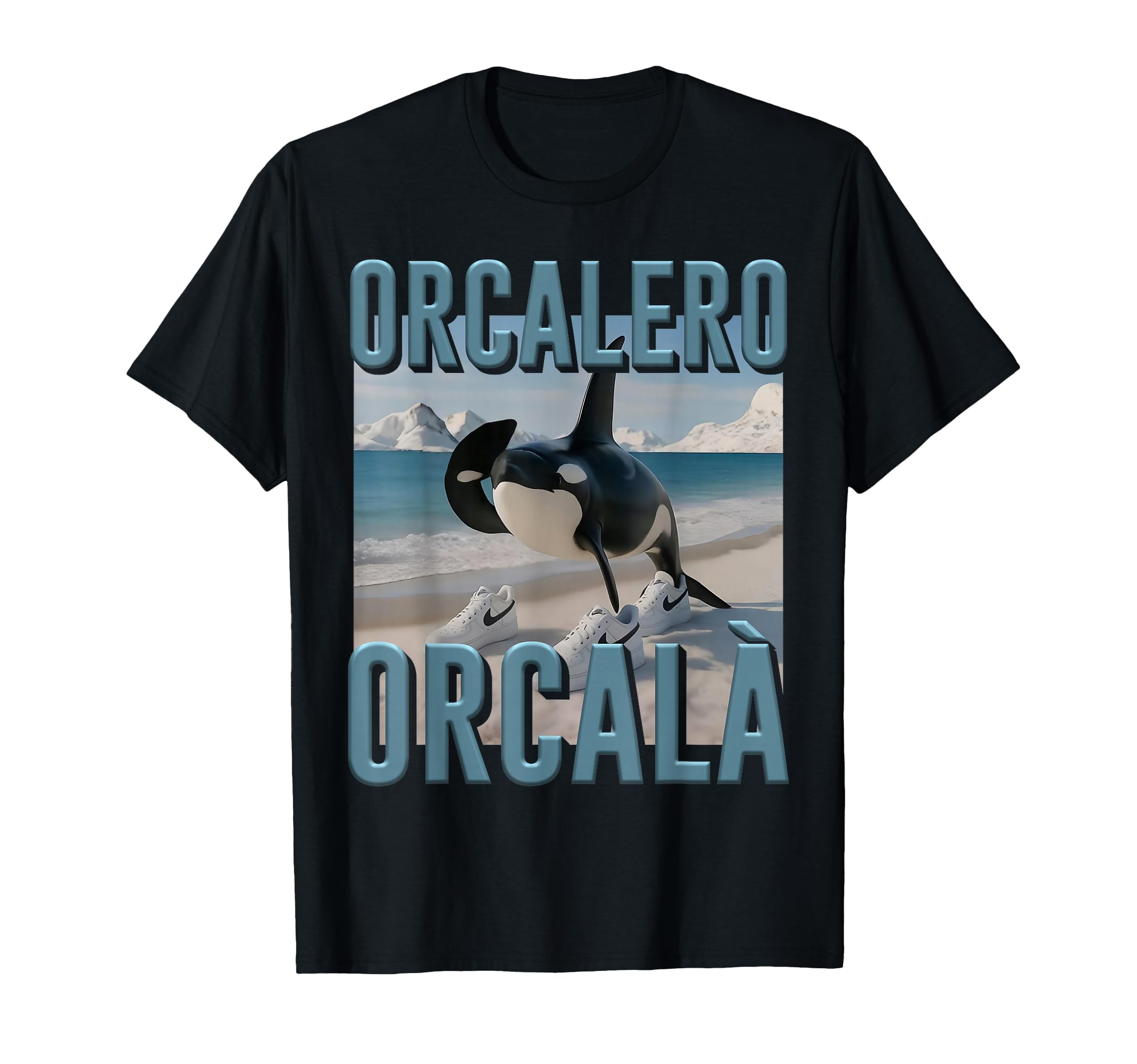 

Orcalero Orcala Orcala Orca Italy Brain Monster AI Kids T-Shirt