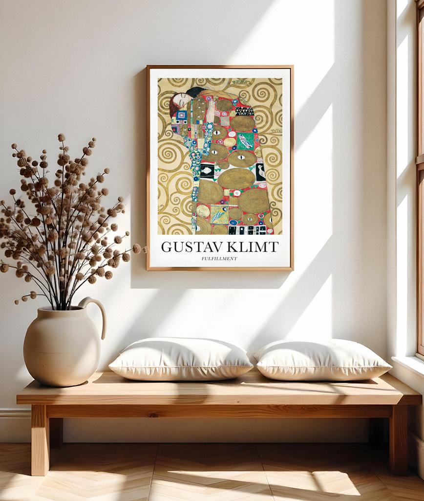 Poster Gustav Klimt Abstraction Fulfillment