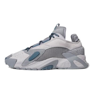 Originals Streetball Punta Rotonda Allacciate Pelle Sintetica Rete Antiscivolo Scarpe da Basket Basse Unisex Sneakers Grigio FV4830