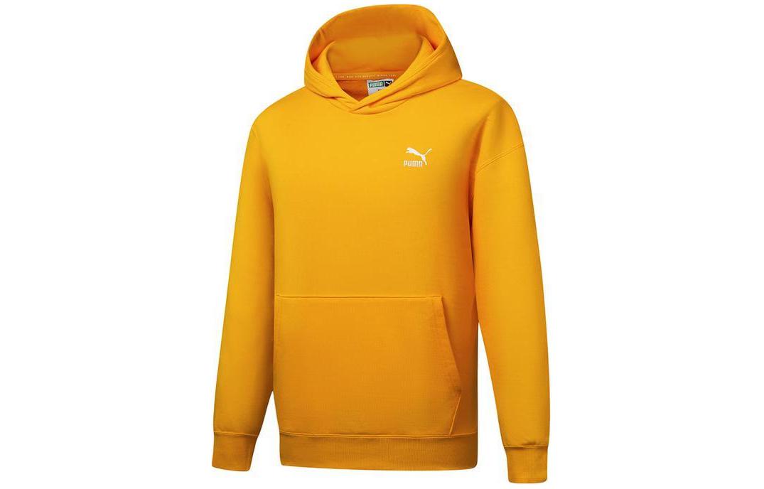 PUMA Sweatshirts Men s Yellow Hooded Moderate Other 537686-39 2XL