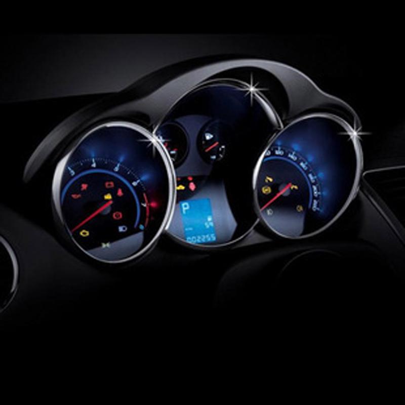 Automobile Instrument Decoration Ring Cover Trim Stickers for Chevrolet Chevry Cruze Sedan Hatchback 2009 - 2014 Accessories