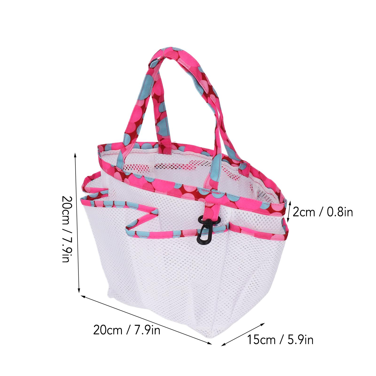 

Portable PVC Mesh Bag Odorless Shower Toiletry Storage Bag for Bathroom Swimming Pool