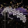 Echsio Crystal Hairbands Newest Bridal Fancy Wedding Clear Tiara for Women Jewelry Gift Party Romantic CZ Stone BC6070