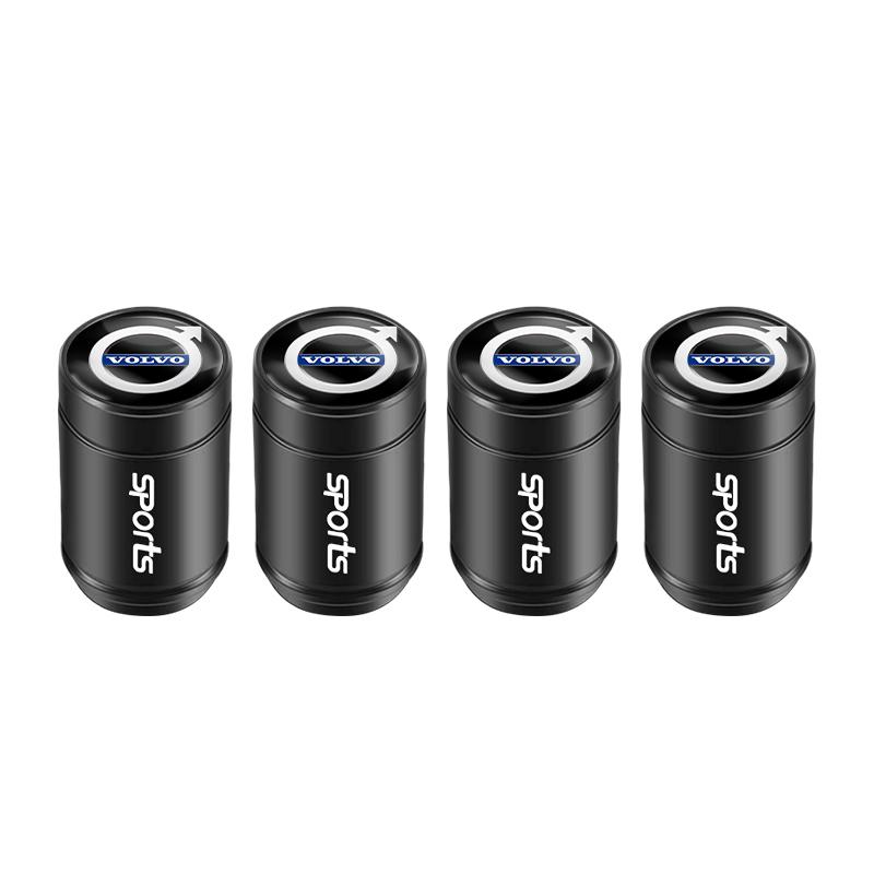 4Pcs 3D Aluminum Alloy Car Wheel Tire Air Valve Dust Caps For Volvo XC90 V90 V60 XC60 V40 S80 S60 S90 C40 XC40 V70 XC70 C30 C70