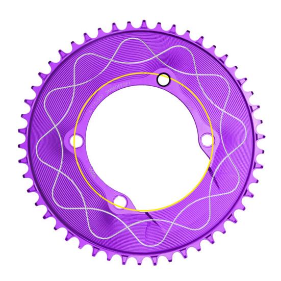Motor Sprocket Heavy Duty Aluminum Alloy Chainring 40T To 58T Waterproof Rustproof Tooth Disc Replacement for Road Bike