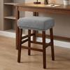 Stretchable Bar Stool Covers Square Stool Protector Thickened Saddle Seat Covers  Vanity Stool